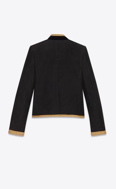 Officer jacket with gold passementerie braiding